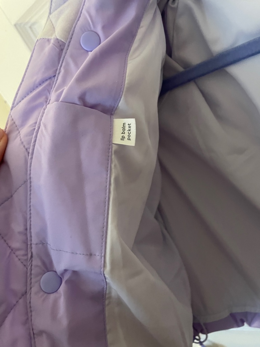 All in Motion Cropped Lavender Puffer Jacket - Picture 4 of 7